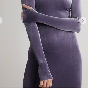Norma Kamali Velvet Slim Fit Dress Size XS